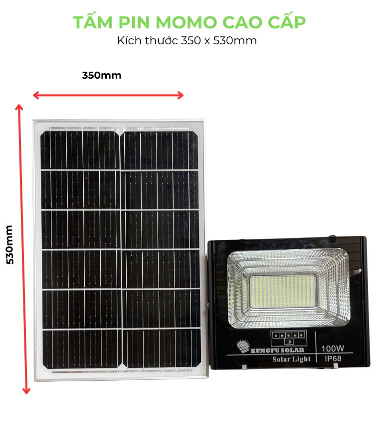 Đèn năng lượng mặt trời 100W