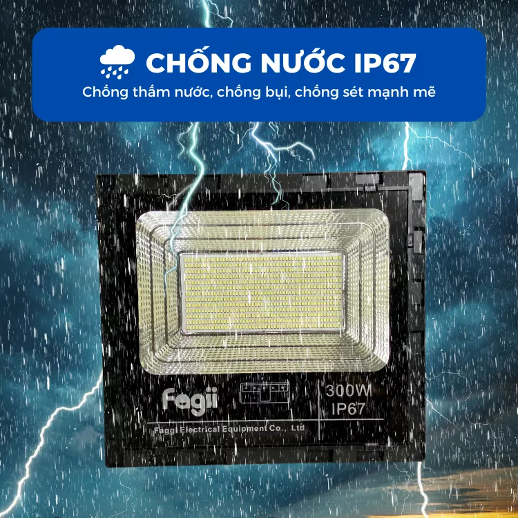 Đèn 300W Năng Lượng Mặt Trời Giá Rẻ - MUA 2 TẶNG 1 ĐÈN CÙNG LOẠI