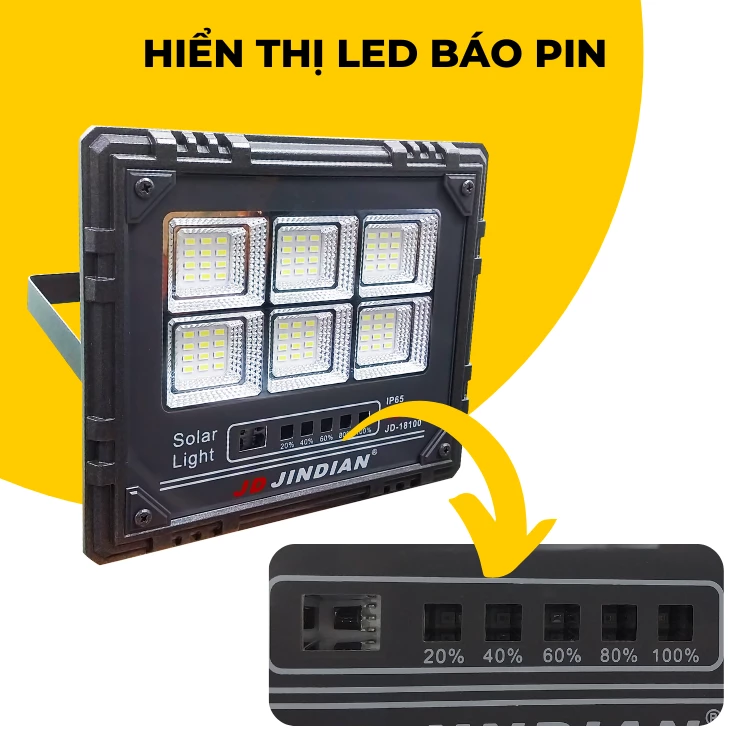 Đèn năng lượng mặt trời 100W JD-18100