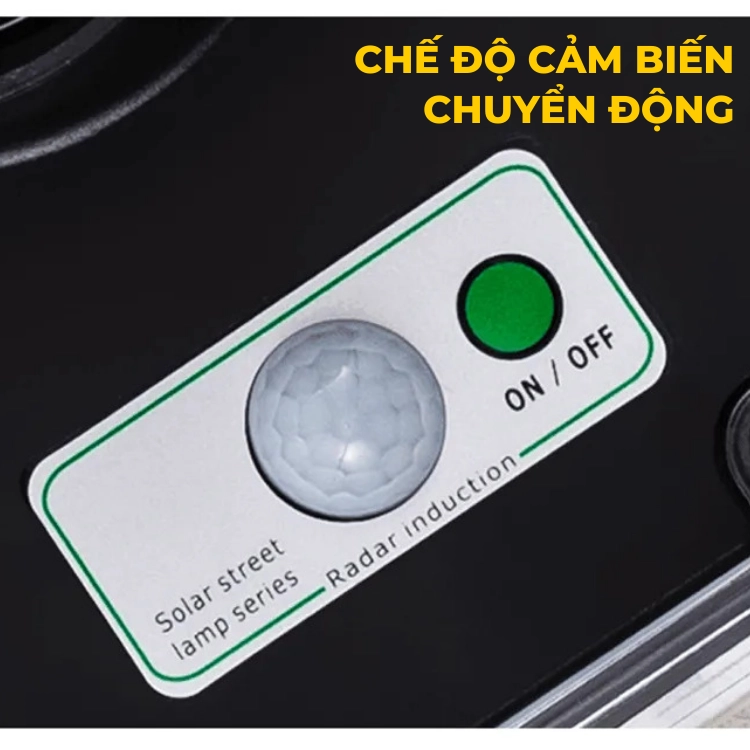 chế độ cảm biến chuyển động đèn UFO năng lượng mặt trời sân vườn 1200W