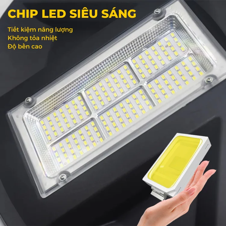 chip led đèn UFO năng lượng mặt trời sân vườn 1200W