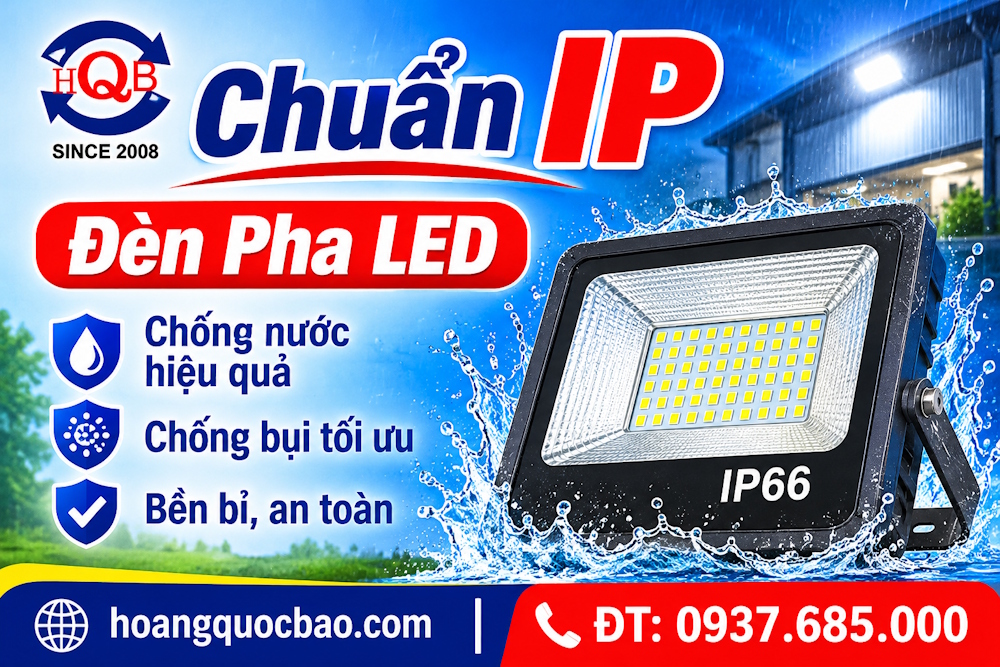 Chuẩn IP đèn pha LED