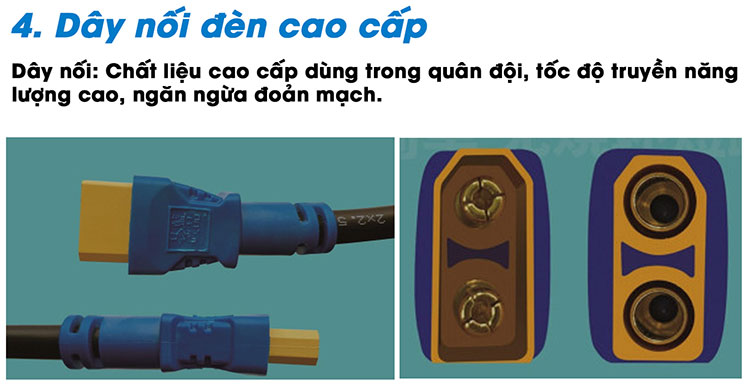 Dây nối đèn năng lượng mặt trời Blue Carbon