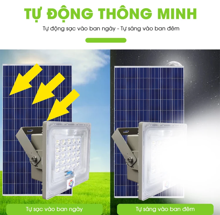 Đèn 300W Năng Lượng Mặt Trời BẢO HÀNH 5 NĂM Chống Nước Cao Cấp SPS Tuổi Thọ 12 Năm