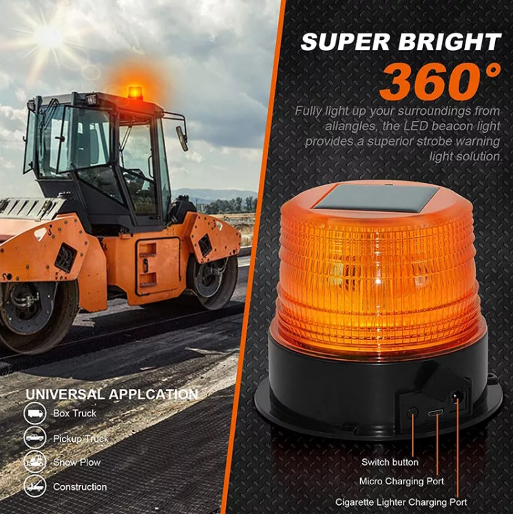Đèn Chớp Cảnh Báo Năng Lượng Mặt Trời YW-61089L