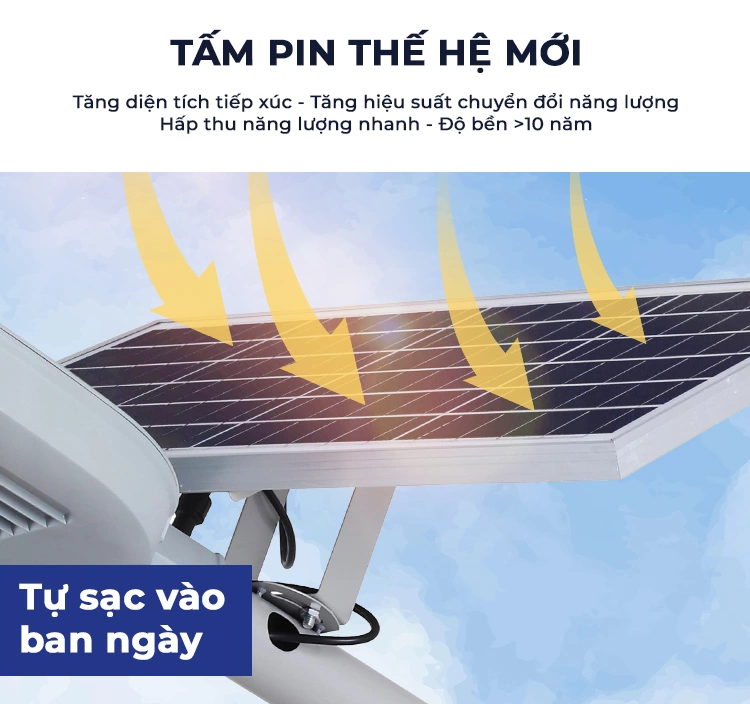 Đèn Đường 500W Năng Lượng Mặt Trời - Đèn Phi Thuyền Ngoài Trời Led Bridgelux Siêu Sáng