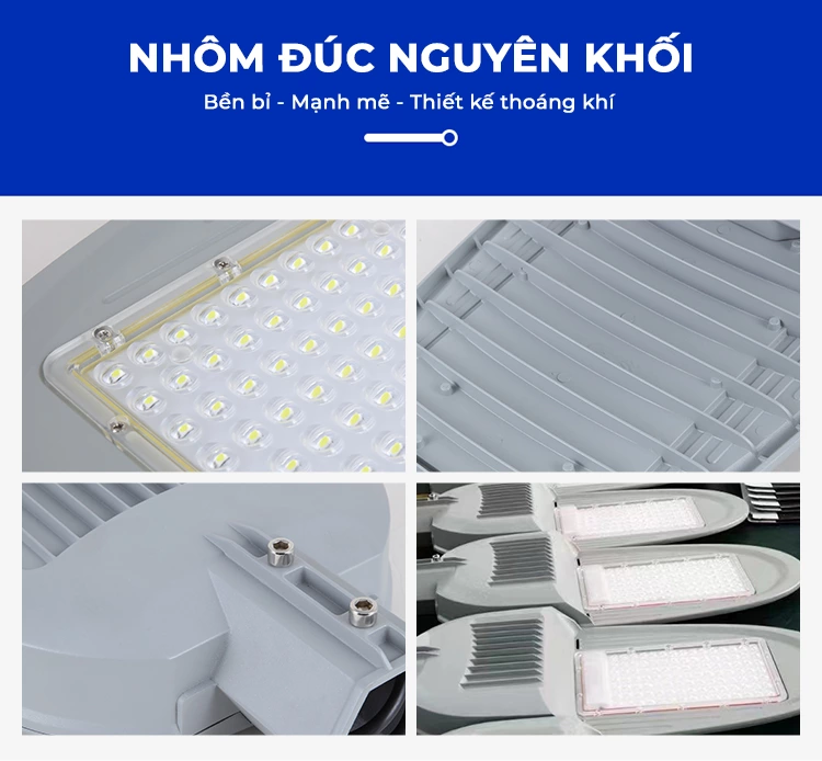 Đèn Đường 500W Năng Lượng Mặt Trời - Đèn Phi Thuyền Ngoài Trời Led Bridgelux Siêu Sáng