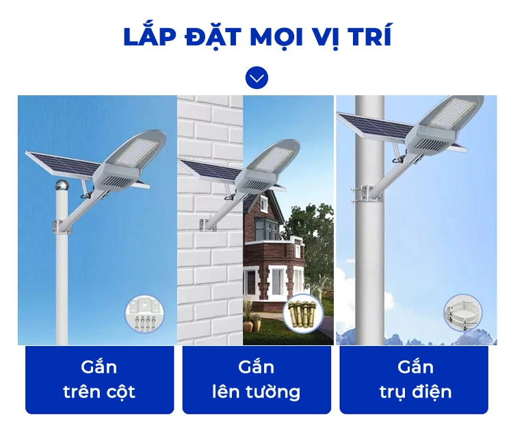 Đèn Đường 300W Năng Lượng Mặt Trời - Đèn Phi Thuyền Ngoài Trời Led Bridgelux Siêu Sáng