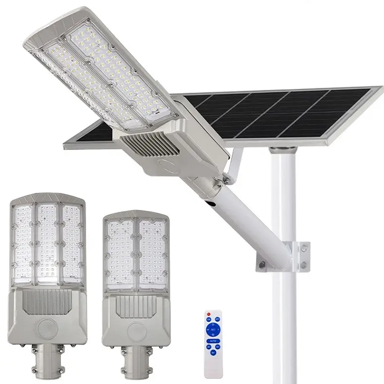 Đèn Đường 300W Năng Lượng Mặt Trời Chip Led 5050 - Đèn Bàn Chải 2 mặt chiếu sáng góc rộng giá rẻ