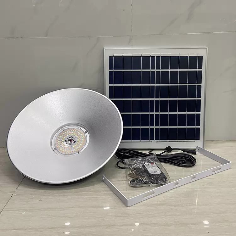 Đèn High Bay 100W - Đèn Treo Có Choá Năng Lượng Mặt Trời 100W