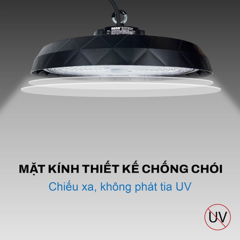 Đèn LED Highbay UFO 160W JIDI VINA  (CÔNG SUẤT TÙY CHỈNH )