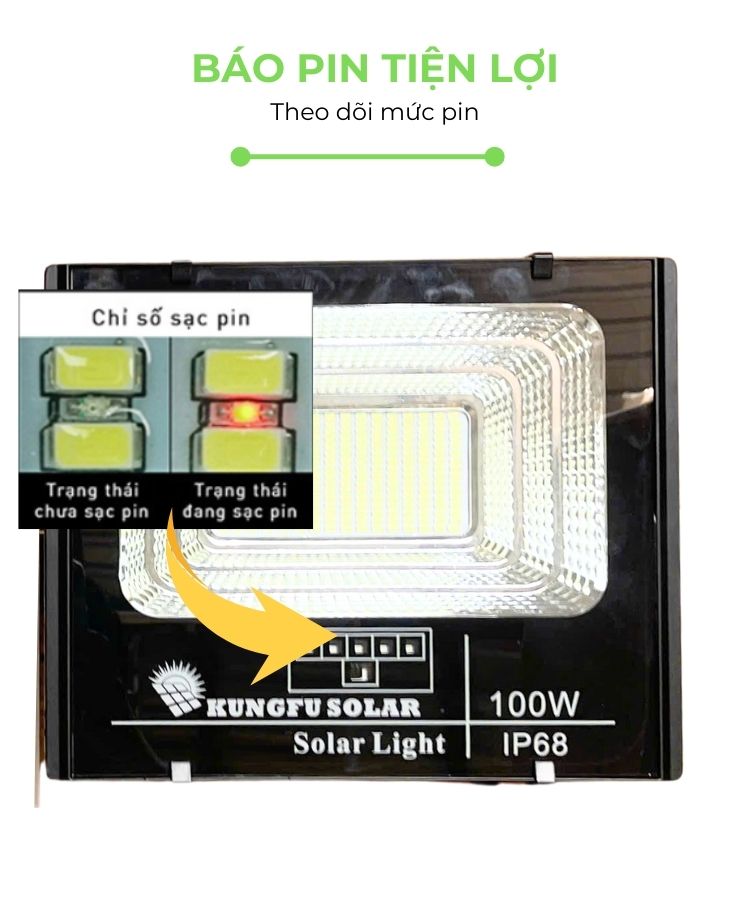 Đèn năng lượng mặt trời 100W