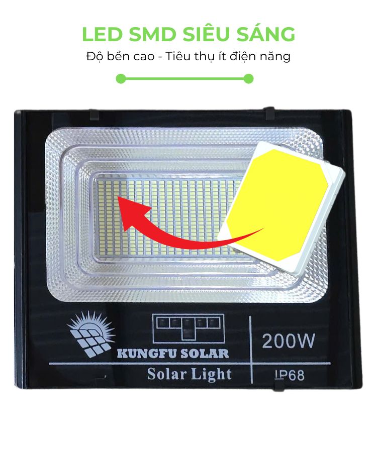 Đèn năng lượng mặt trời 200W