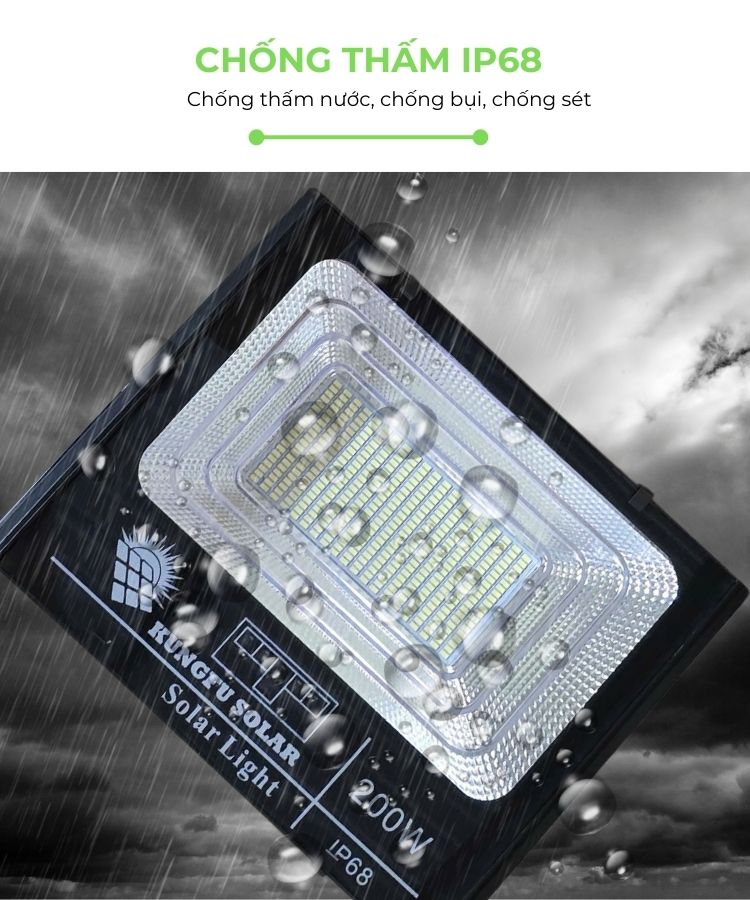 Đèn năng lượng mặt trời 200W