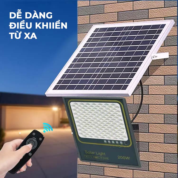 Đèn Pha Led 200W Năng Lượng Mặt Trời Solar Light 200W