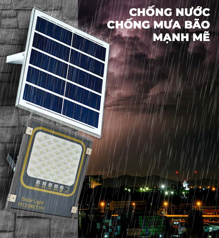 Đèn Pha Led 200W Năng Lượng Mặt Trời Solar Light 200W