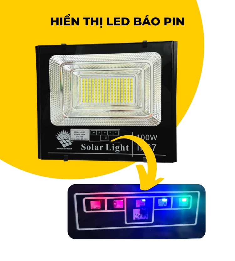 ĐÈN NĂNG LƯỢNG MẶT TRỜI 100W