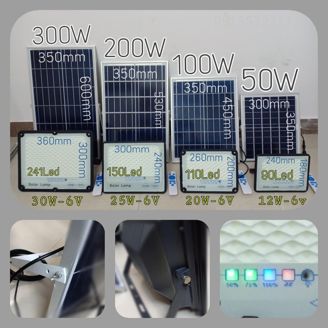 Đèn năng lượng mặt trời 300W