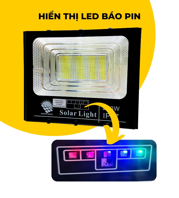 Đèn năng lượng mặt trời 200w