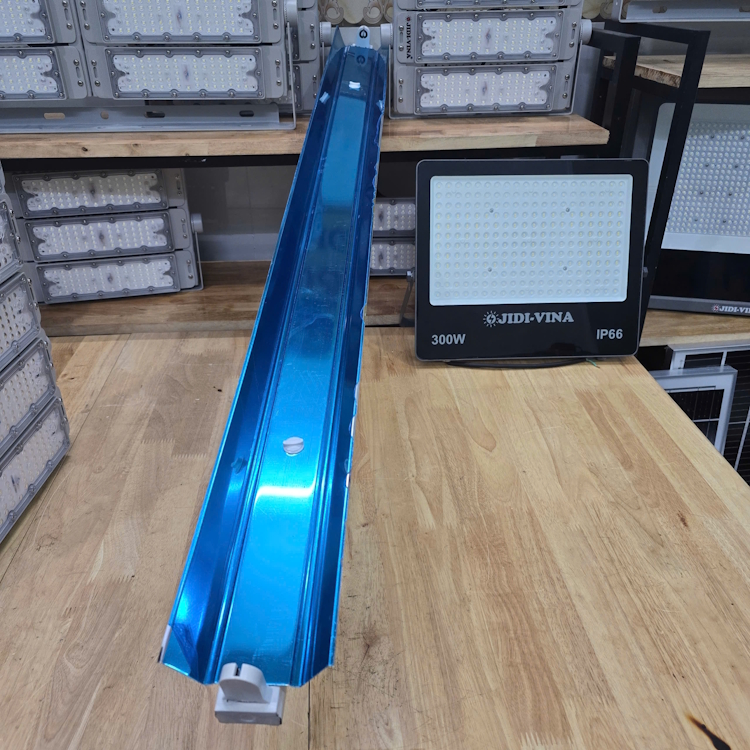 Máng đèn công nghiệp 1m2 chóa inox đôi
