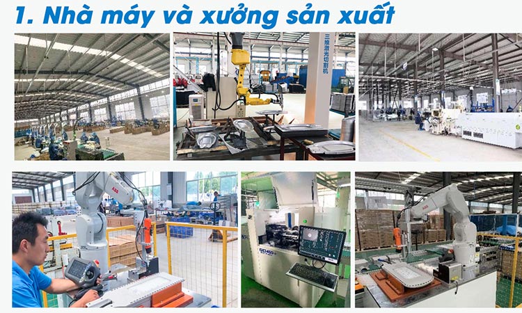 Nhà máy và xưởng sản xuất đèn năng lượng mặt trời Blue Carbon