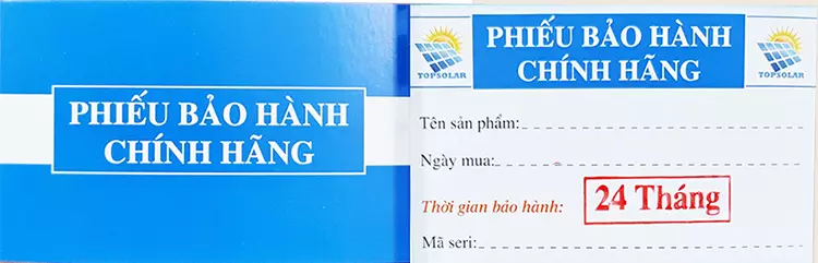 bảo hành đèn năng lượng mặt trời Hoàng Quốc Bảo