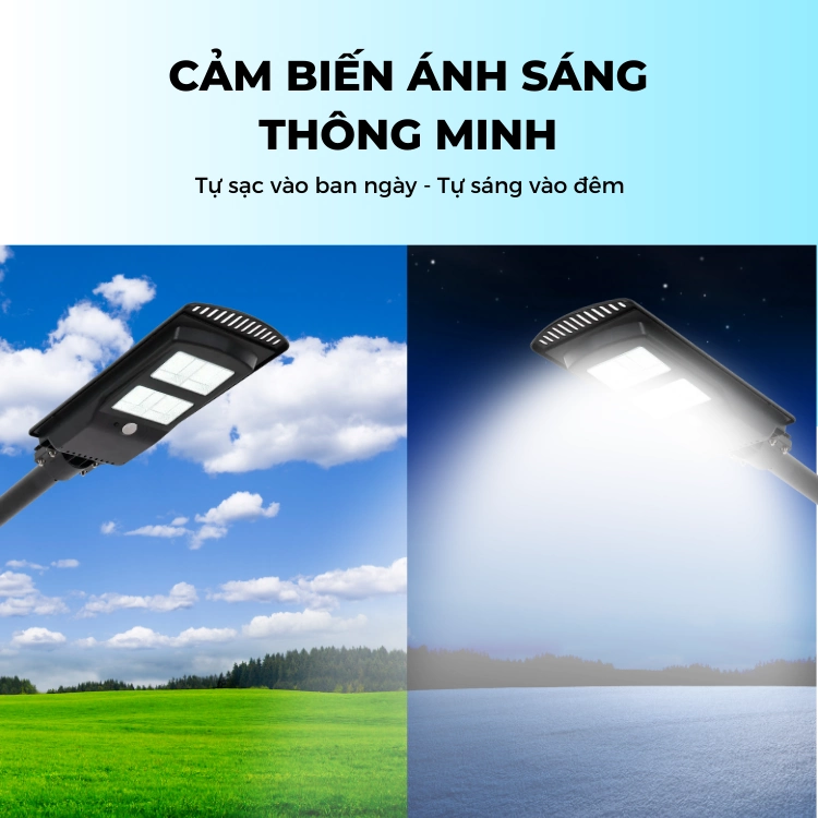 Đèn Đường 100W Năng Lượng Mặt Trời Liền Thể Giá Rẻ - MUA 2 TẶNG 1 ĐÈN CÙNG LOẠI