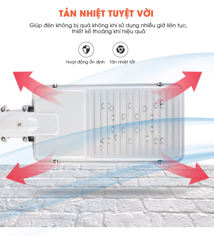 Đèn đường năng lượng mặt trời 200W