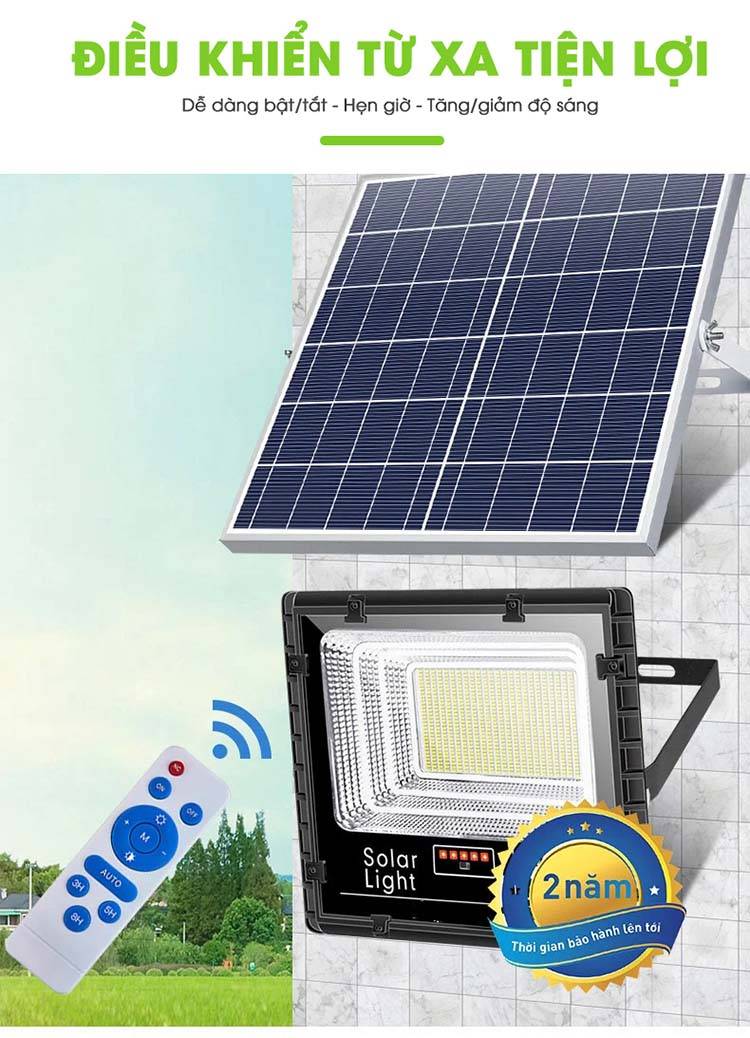 Đèn năng lượng mặt trời 100W