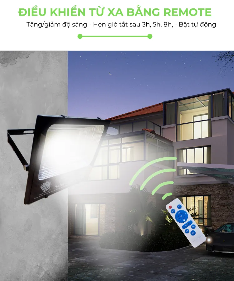 Đèn năng lượng mặt trời 100W