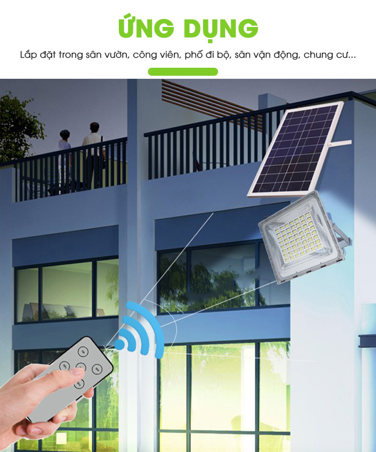 Đèn năng lượng mặt trời 1500W công suất lớn