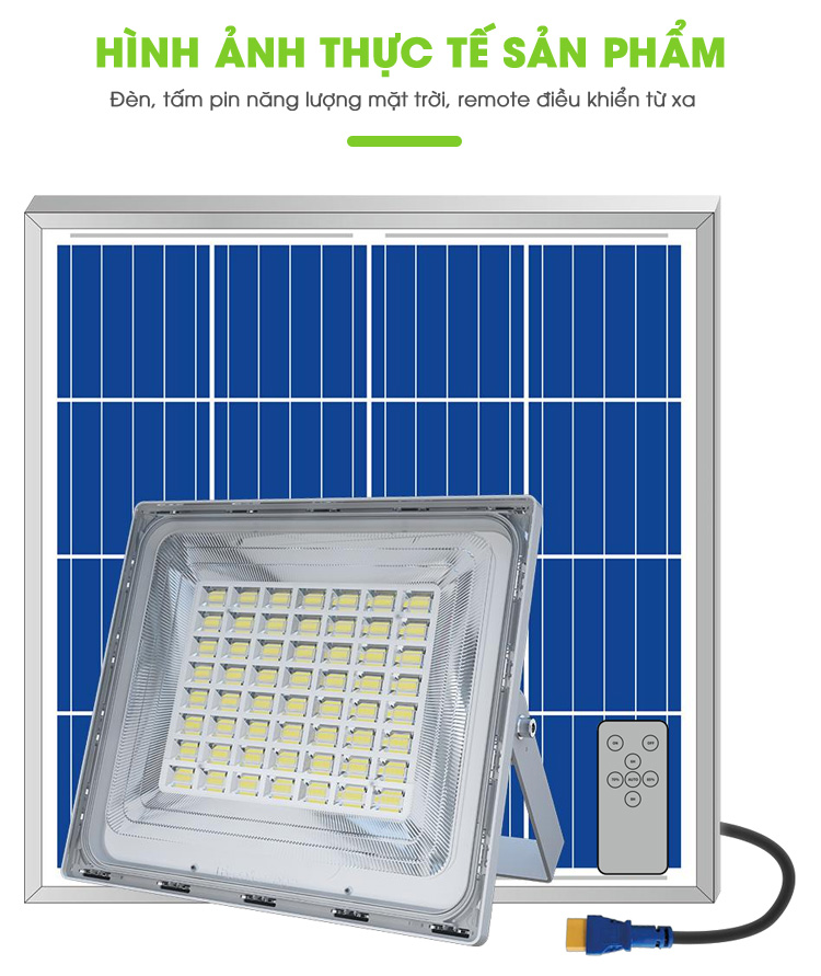 Đèn năng lượng mặt trời 1500W công suất lớn