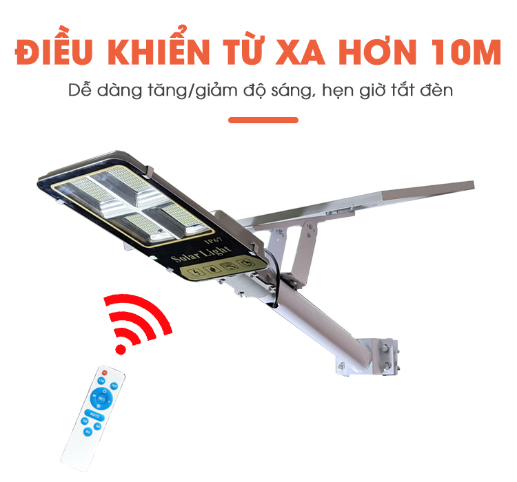 Đèn đường 200W năng lượng mặt trời KUNGFU SOLAR MD-76200B4