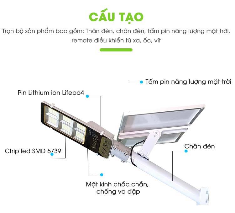 Đèn năng lượng mặt trời 300W