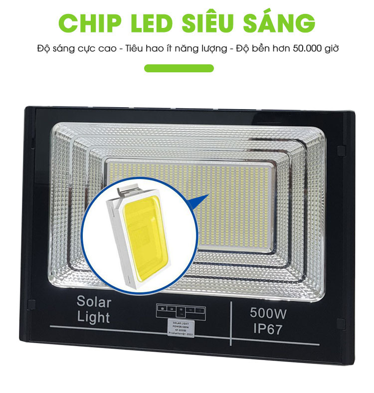 Đèn năng lượng mặt trời 500W