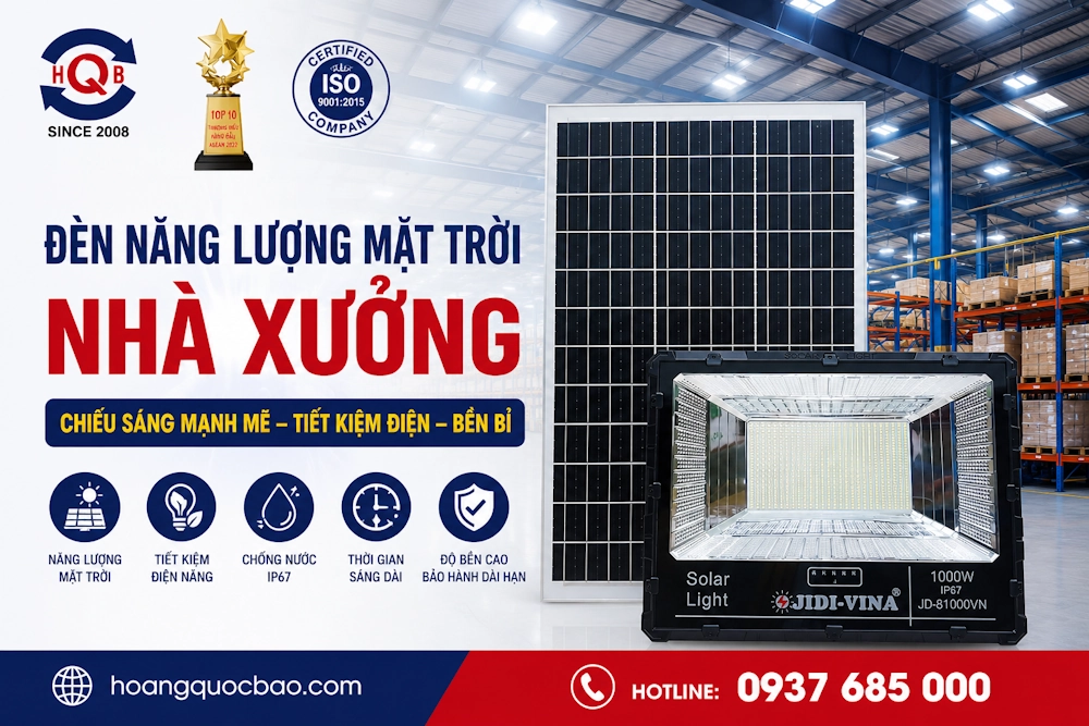 Đèn năng lượng mặt trời nhà xưởng