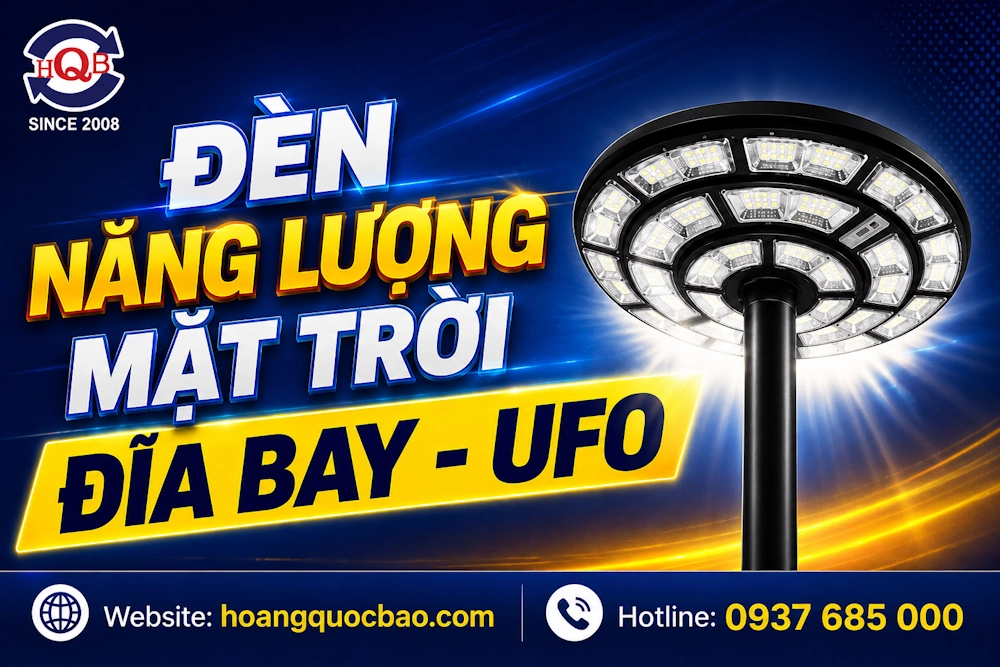 Đèn năng lượng mặt trời UFO - Đèn Đĩa bay Bảo hành 5 năm