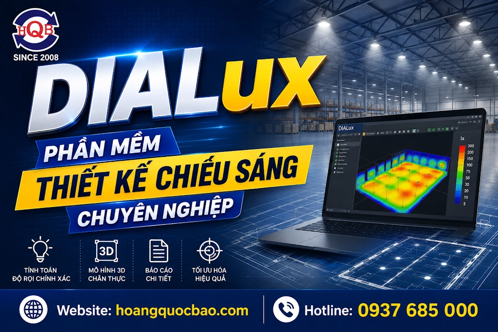 DIALux - Phần mềm thiết kế chiếu sáng chuyên nghiệp
