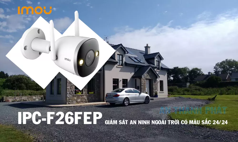 IPC-F26FEP Camera Wifi thân cố định ngoài trời 2.0MP