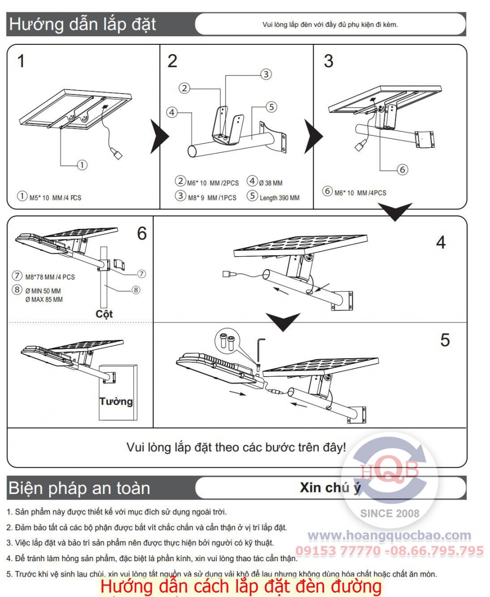 Cách lắp đặt đèn năng lượng mặt trời - Những lỗi thường gặp của đèn năng  lượng mặt trời.