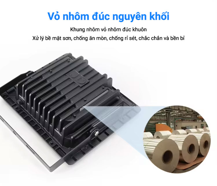 Nhôm đúc nguyên khối