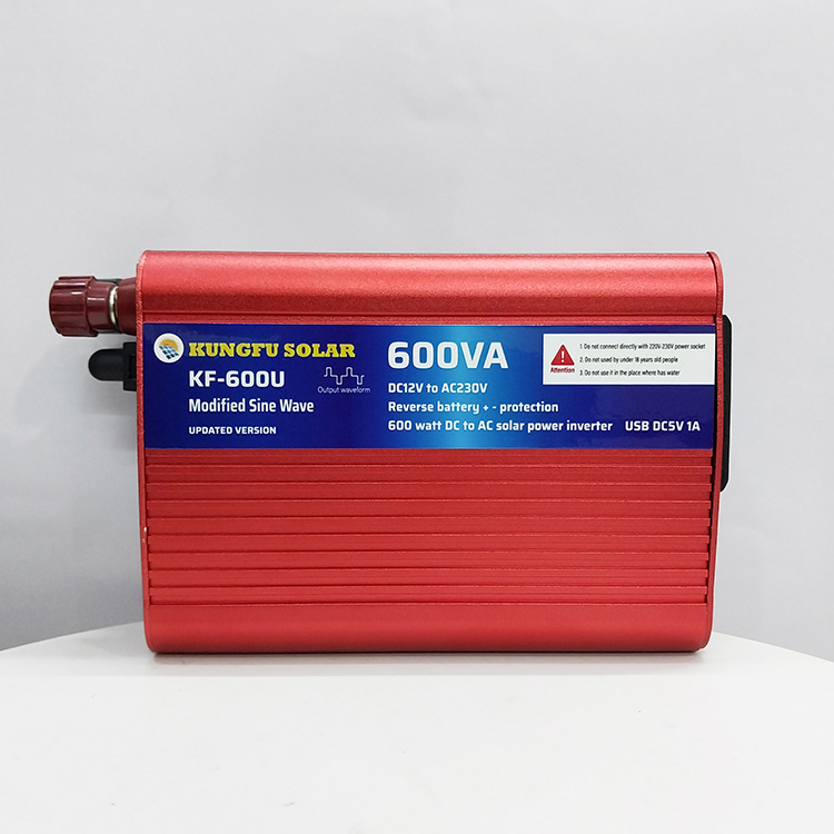Bộ Kích Điện 600W 12V Lên 220V Chống Ngược Cực - Inverter KUNGFU SOLAR KF-600U