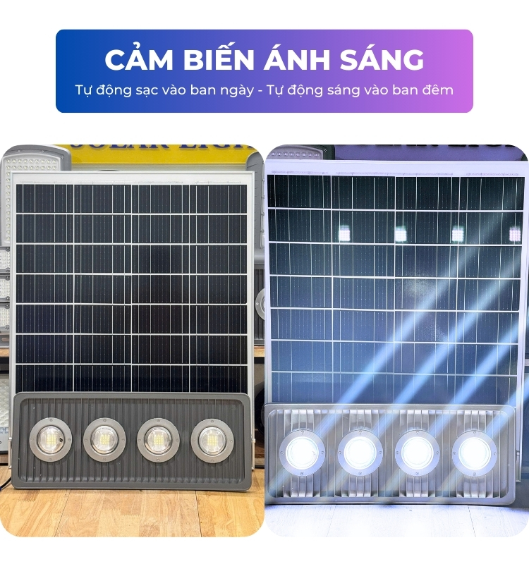 Đèn năng lượng mặt trời sạc nhanh MPPT JD - V1200L