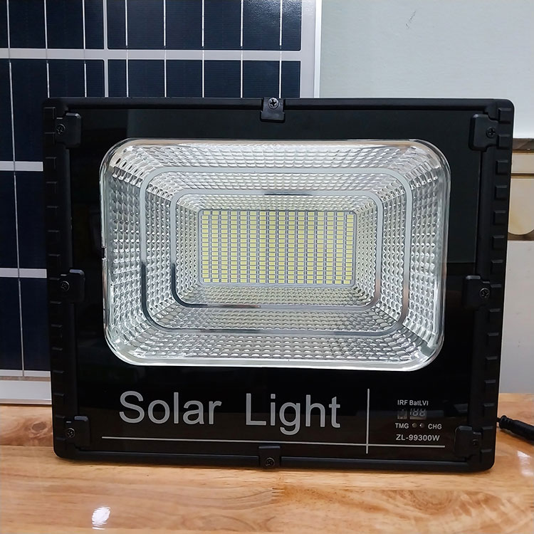 Đèn 300W năng lượng mặt trời có đèn báo pin ZL-99300W