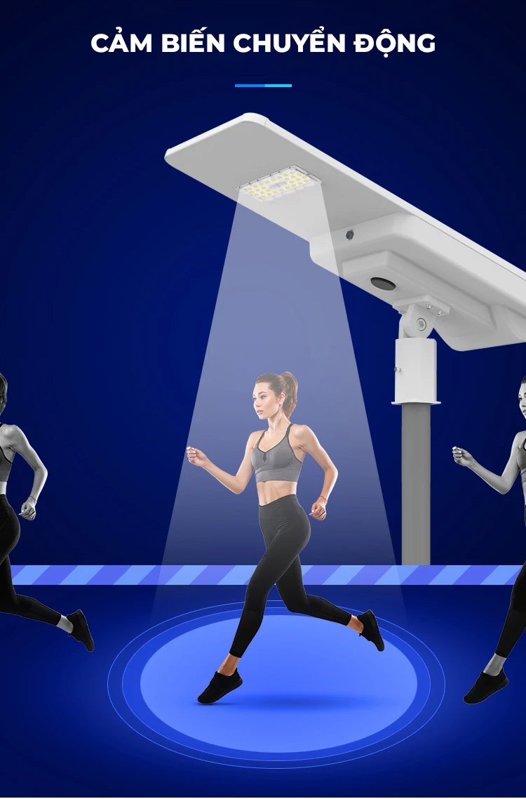 Đèn đường liền thể cao cấp 80W năng lượng mặt trời bảo hành 5 năm