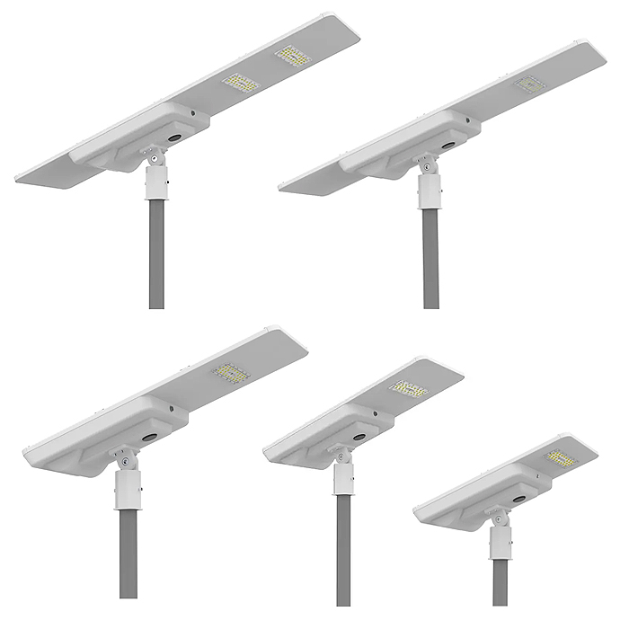 Đèn đường liền thể cao cấp 80W năng lượng mặt trời bảo hành 5 năm