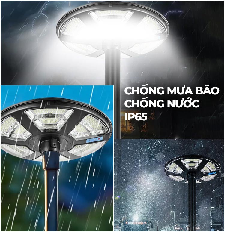 Đèn UFO 800W Năng Lượng Mặt Trời Sân Vườn Solar Light 800W KUNGFU SOLAR