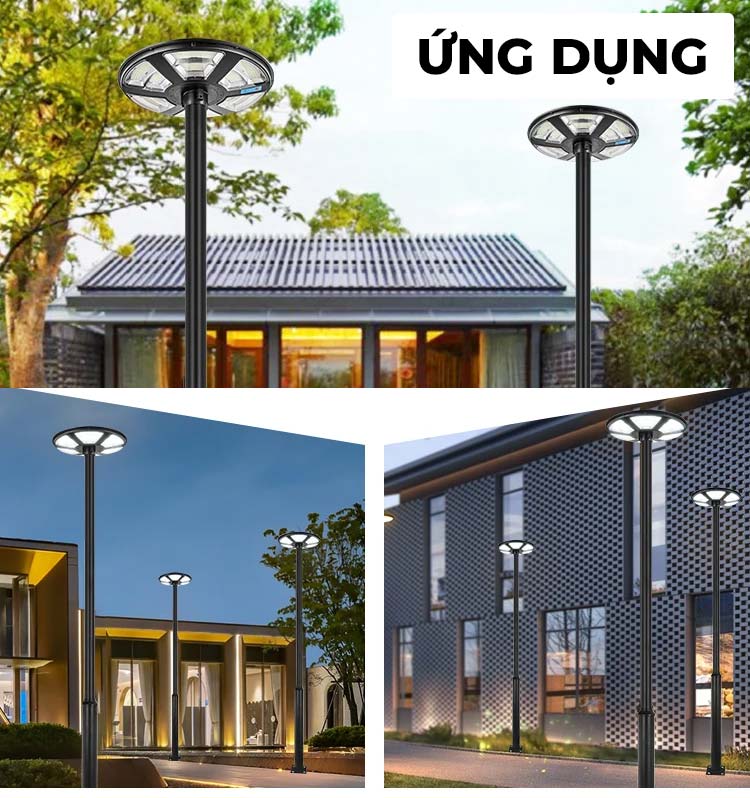 Đèn UFO 800W Năng Lượng Mặt Trời Sân Vườn Solar Light 800W KUNGFU SOLAR