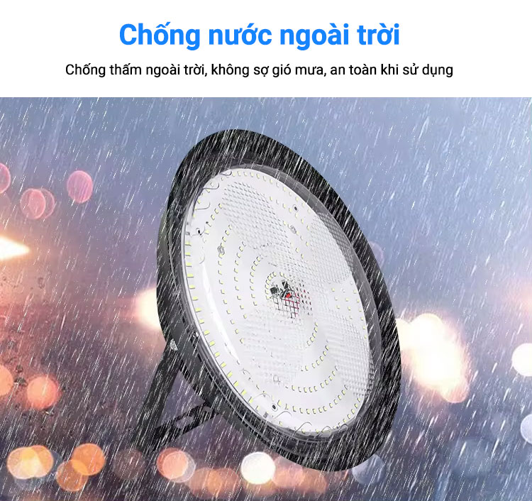 Đèn Ốp Trần 300W Năng Lượng Mặt Trời JD - 53300VN Tấm Pin Mono JIDI-VINA
