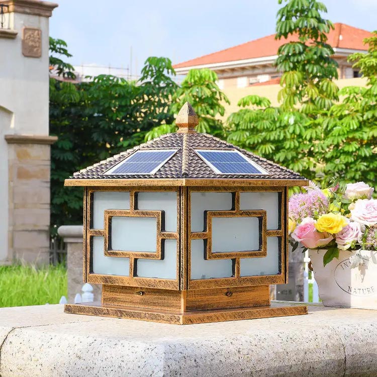 ĐÈN TRỤ CỔNG NĂNG LƯỢNG MẶT TRỜI Màu Vàng